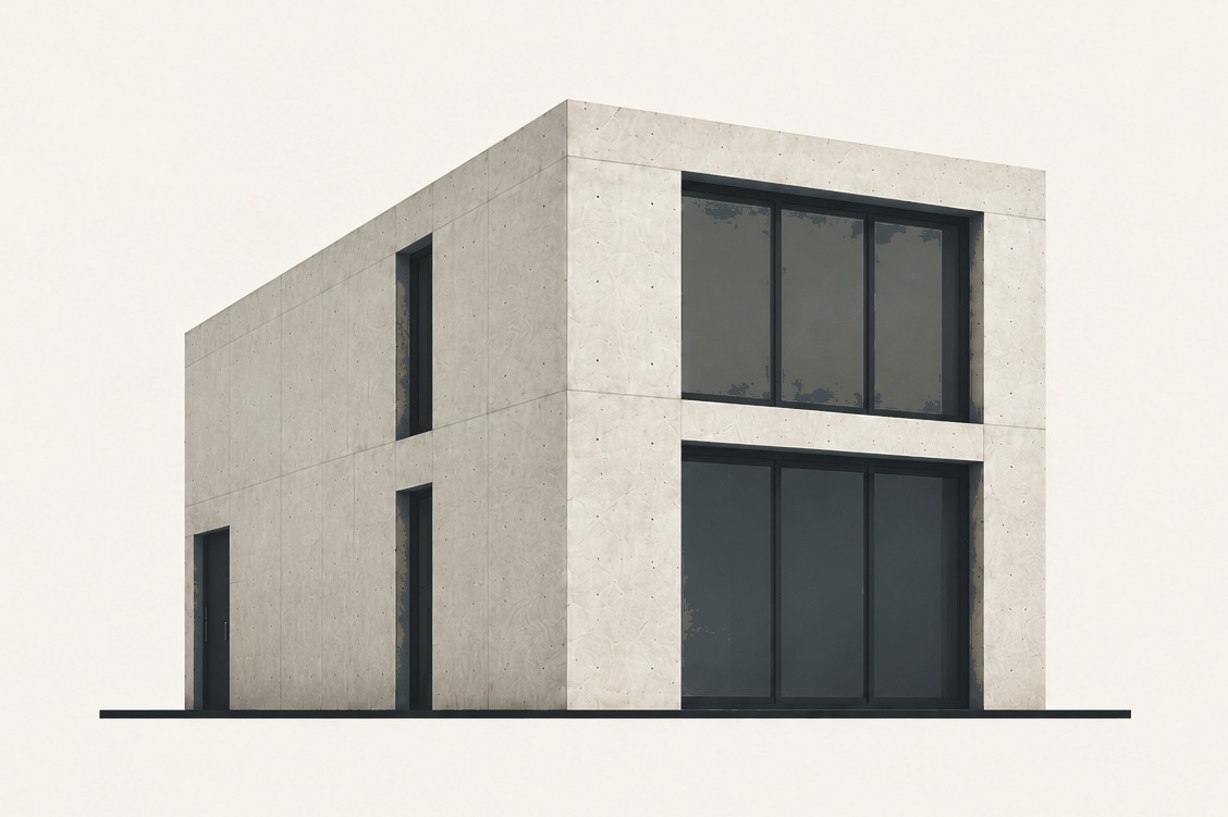 The Ando Collection — board-formed concrete townhouse